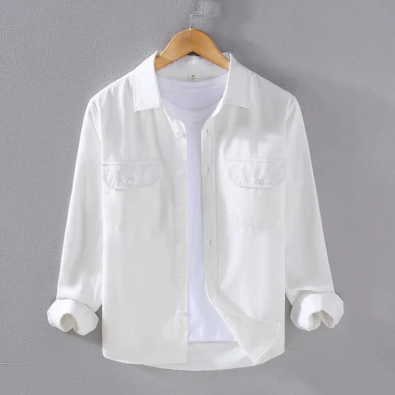 Brayven Linen™ Casual Cargo Shirt