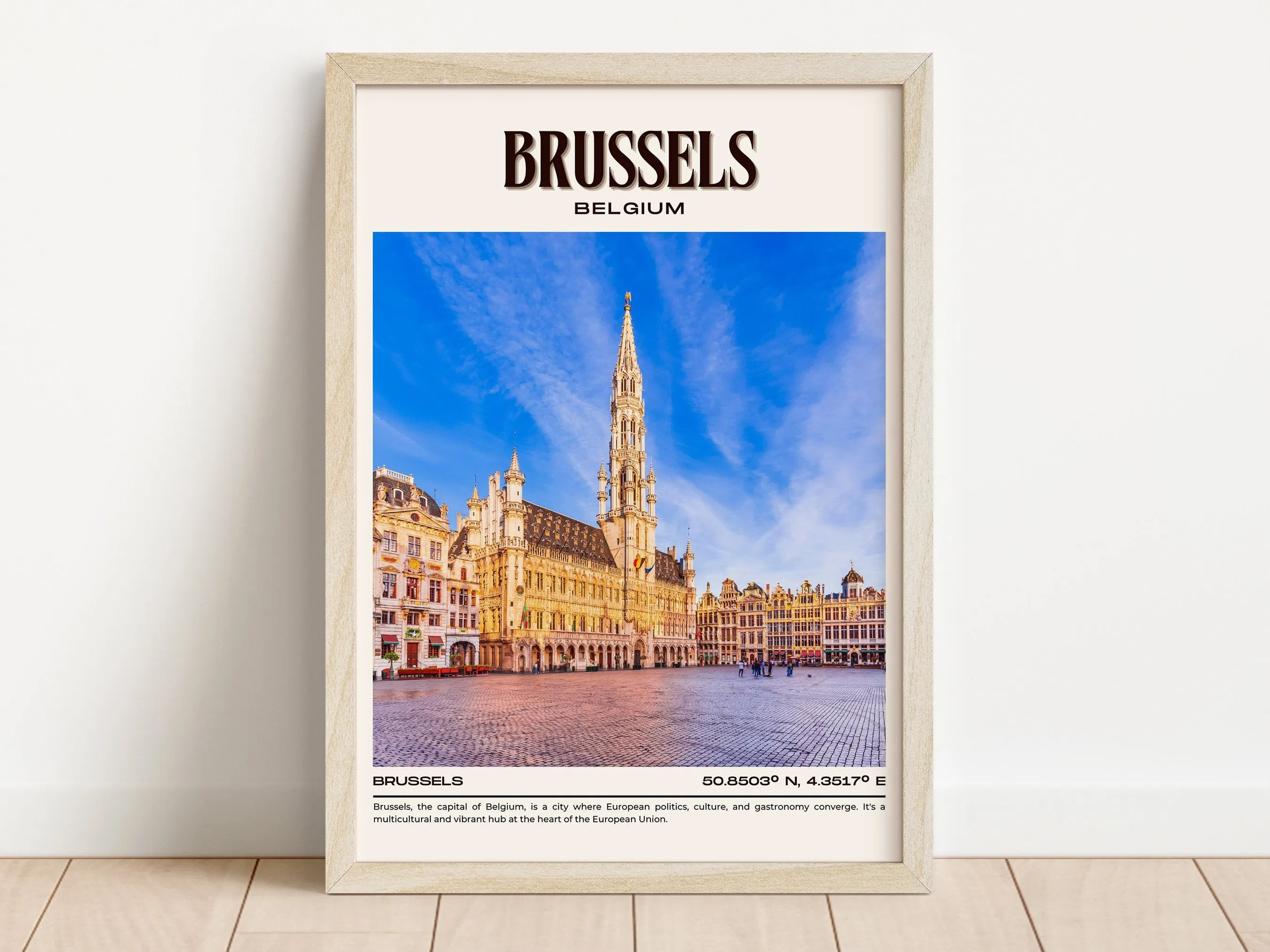 Brussels Vintage Wall Art, Belgium