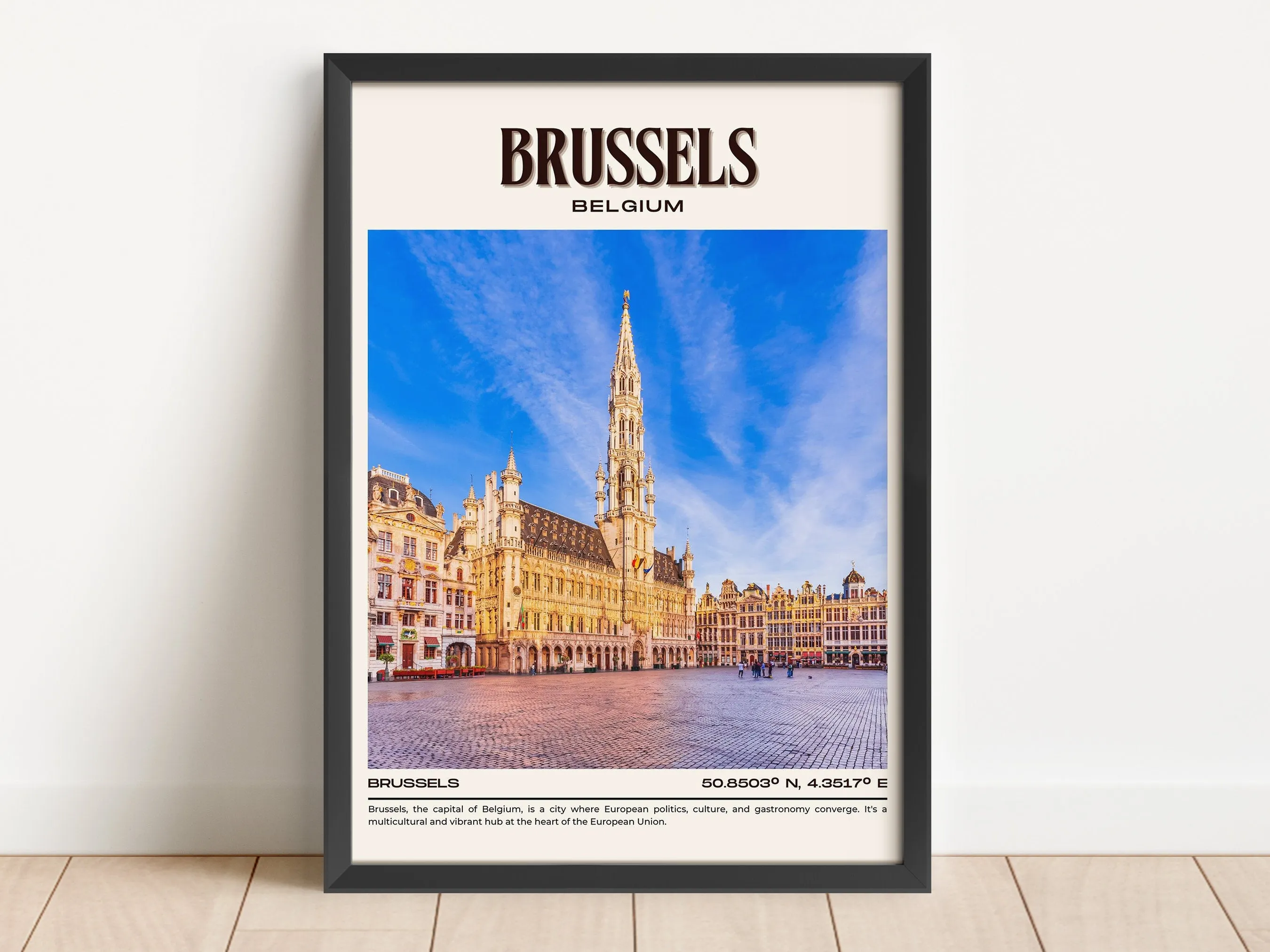 Brussels Vintage Wall Art, Belgium