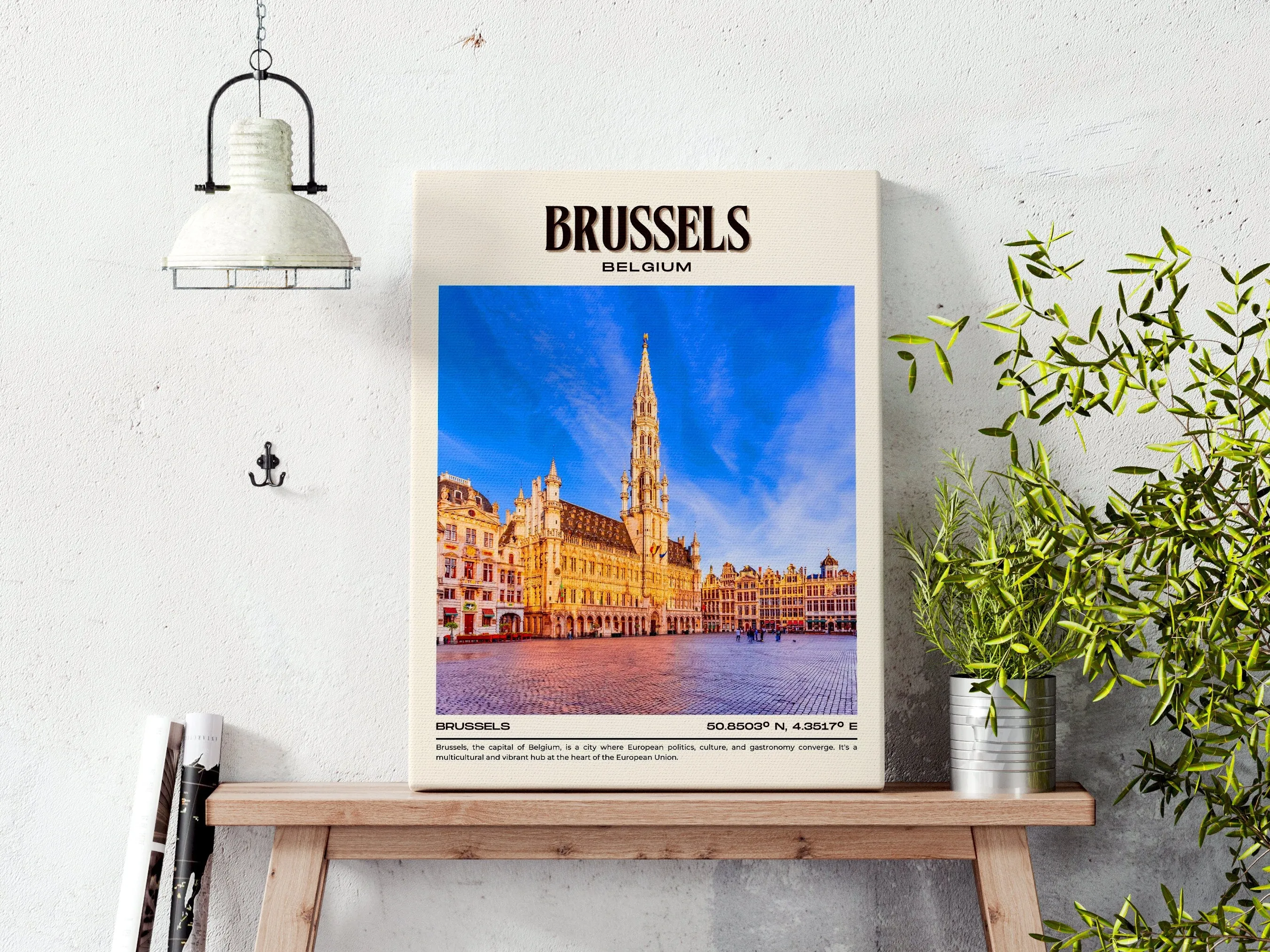 Brussels Vintage Wall Art, Belgium
