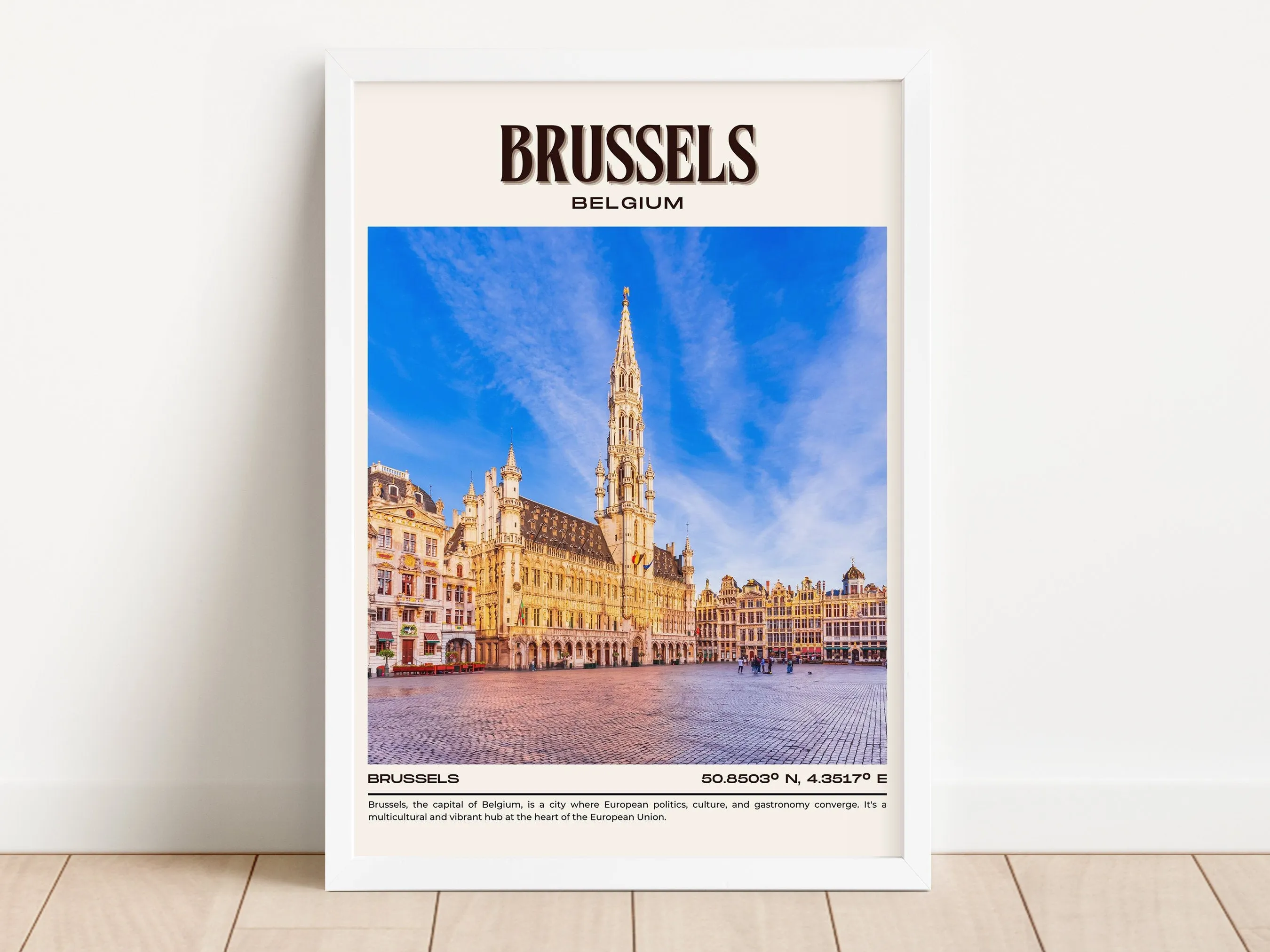 Brussels Vintage Wall Art, Belgium