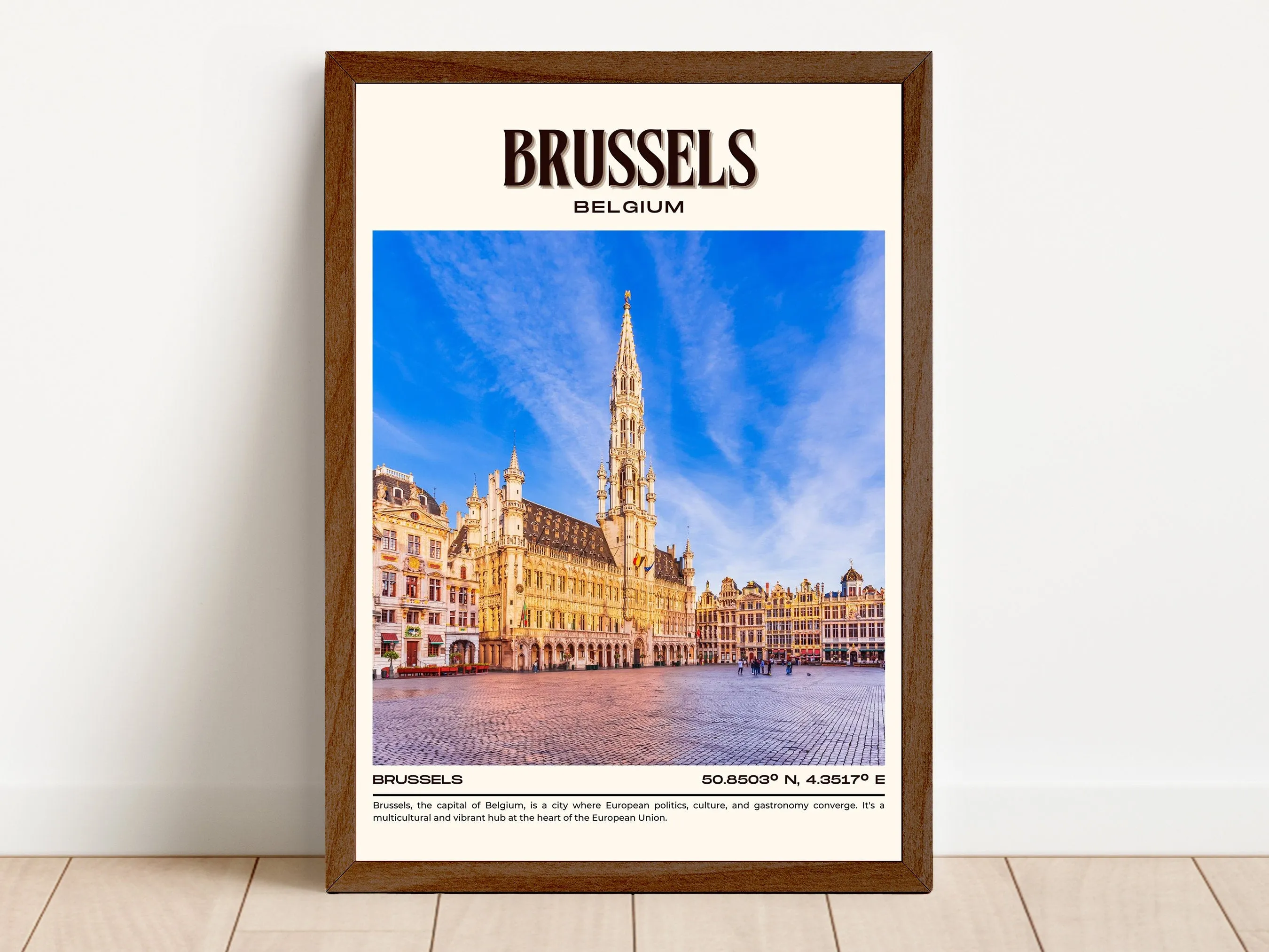 Brussels Vintage Wall Art, Belgium