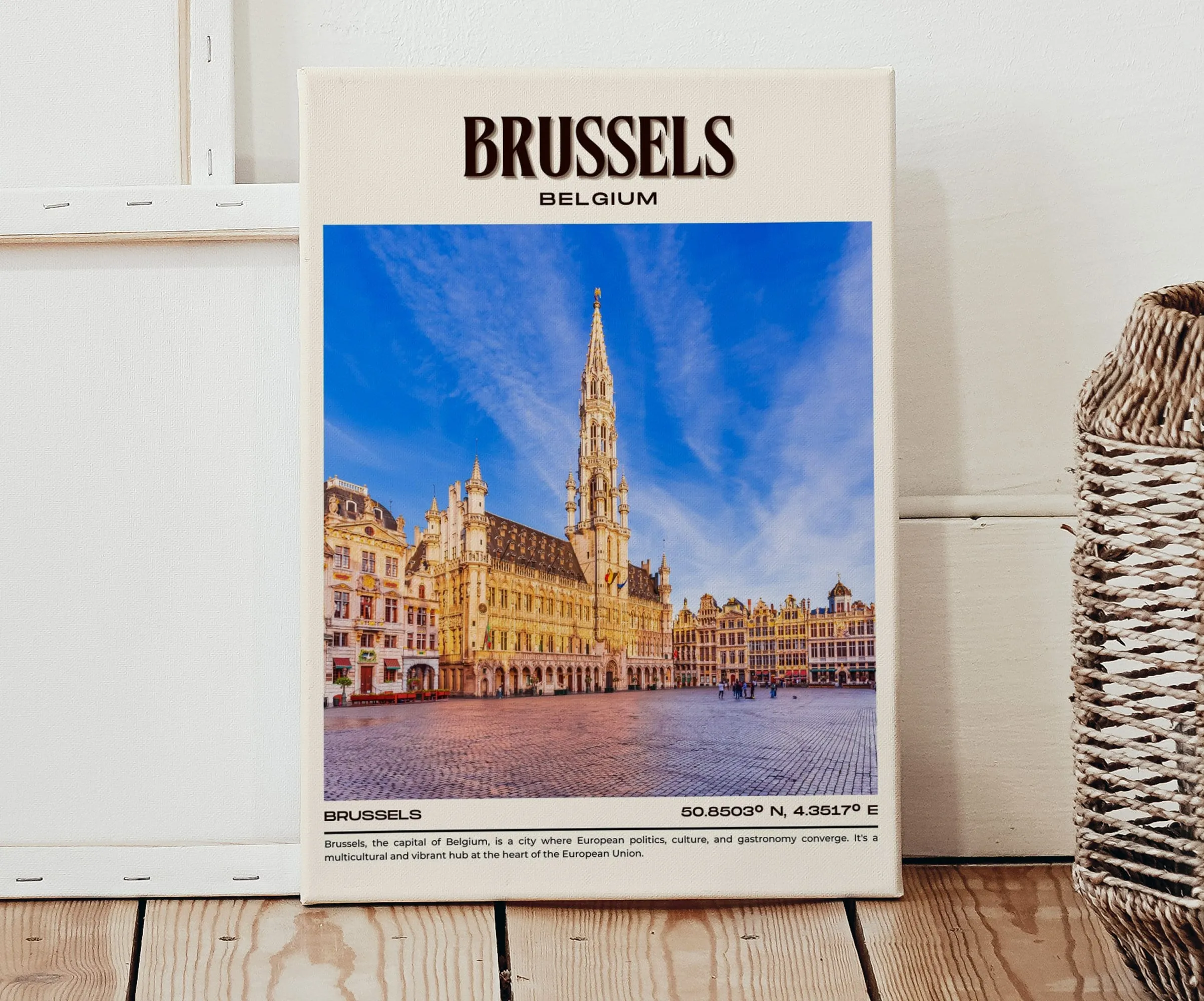 Brussels Vintage Wall Art, Belgium