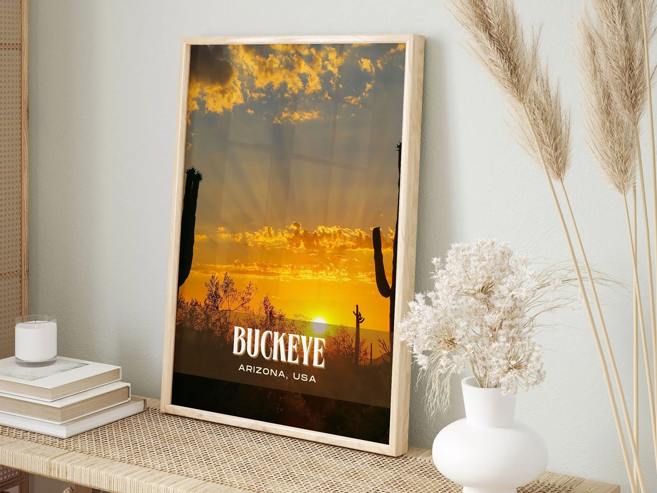Buckeye Retro Wall Art, Arizona, USA