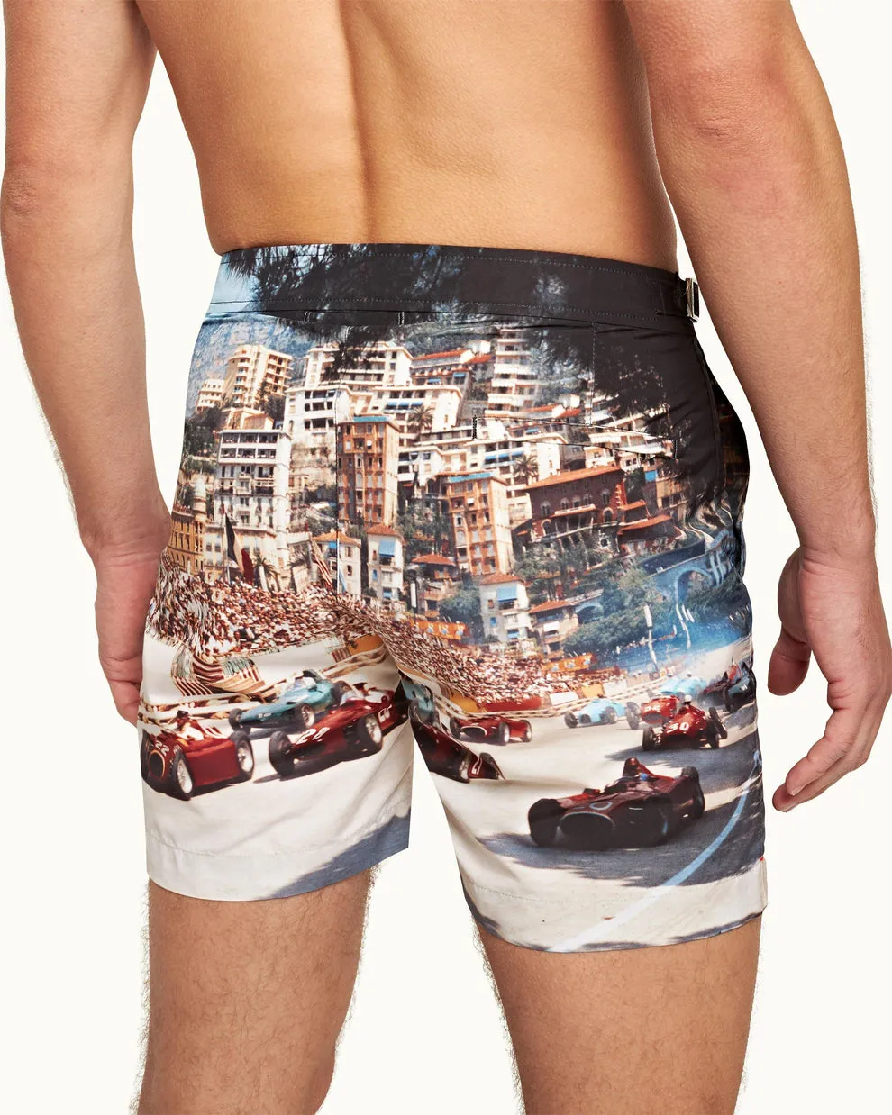BULLDOG PRINTED SWIM SHORT - START YOUR ENGINES