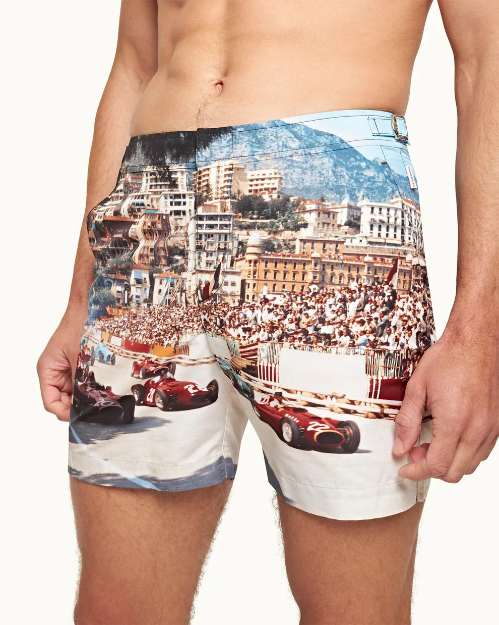 BULLDOG PRINTED SWIM SHORT - START YOUR ENGINES