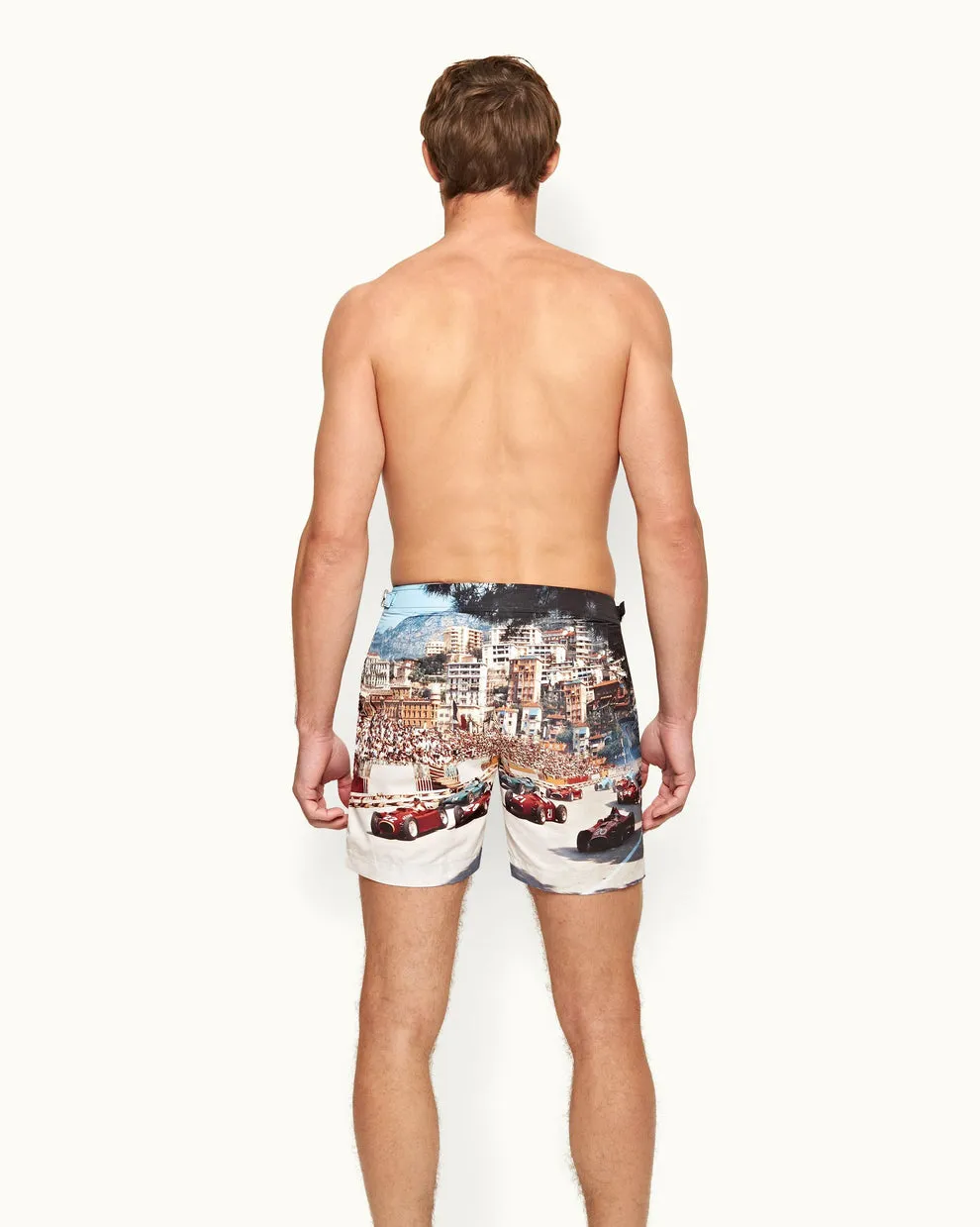 BULLDOG PRINTED SWIM SHORT - START YOUR ENGINES