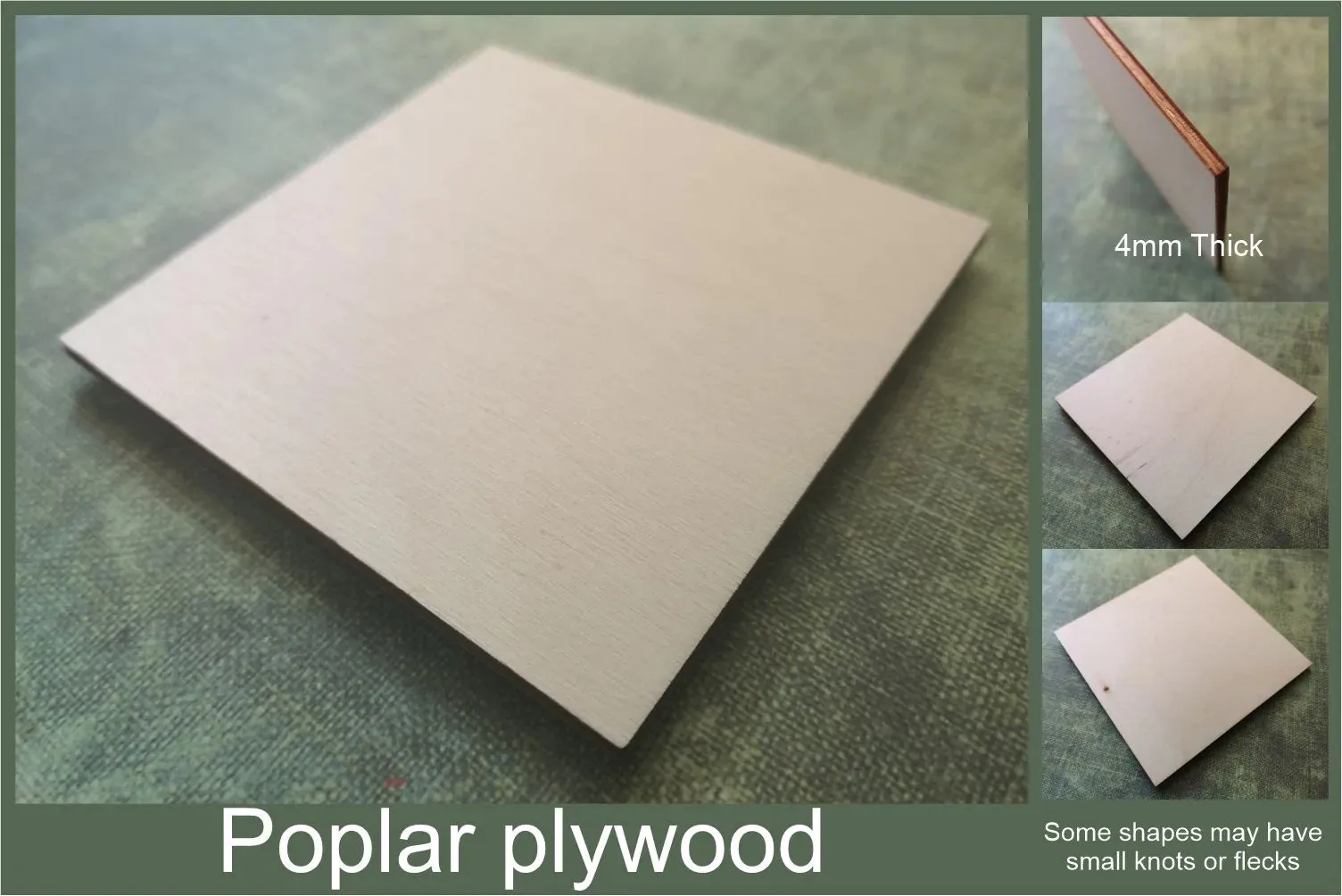 Canada map etched wooden craft blank - plywood