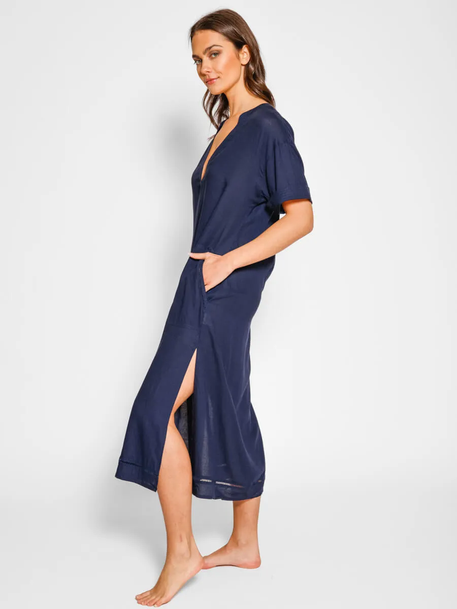 Capri Travel Dress In Navy