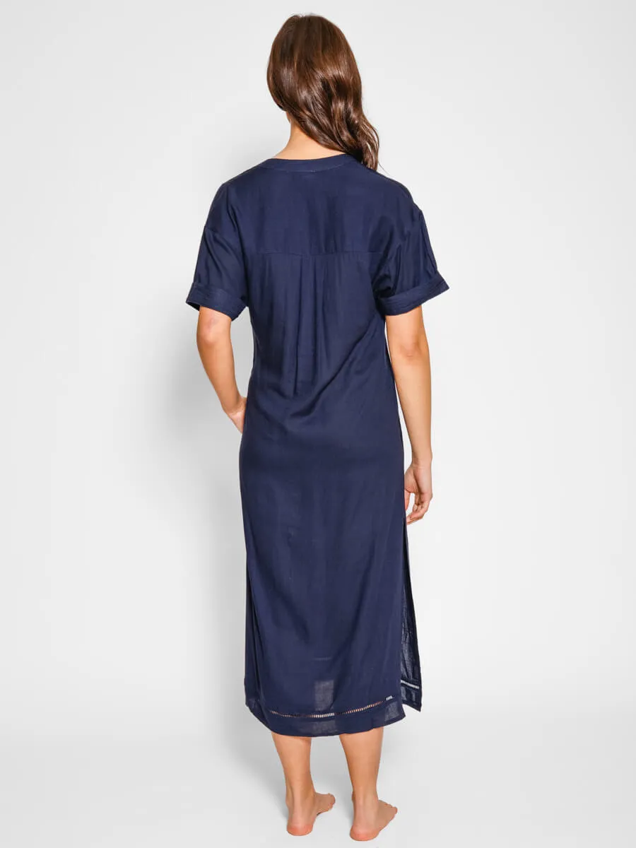 Capri Travel Dress In Navy