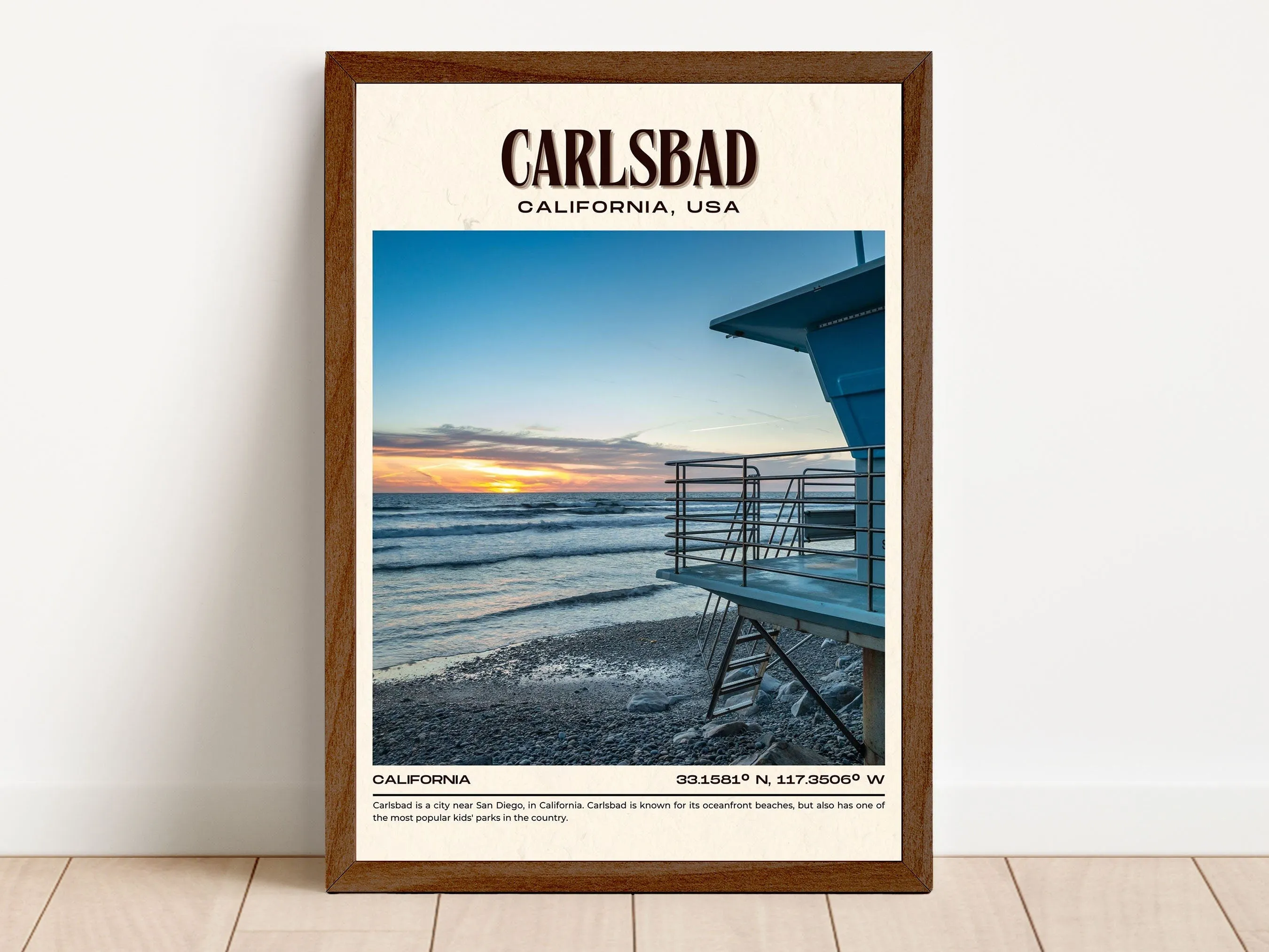 Carlsbad Vintage Wall Art, California, USA