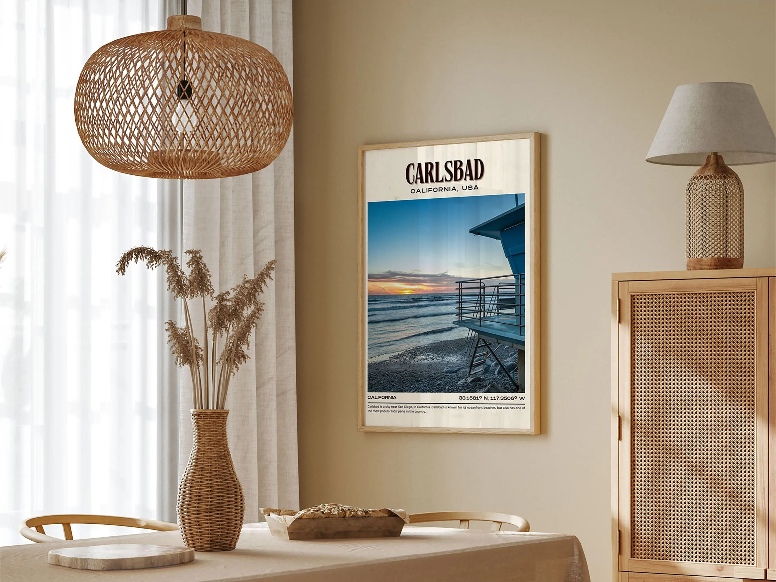 Carlsbad Vintage Wall Art, California, USA