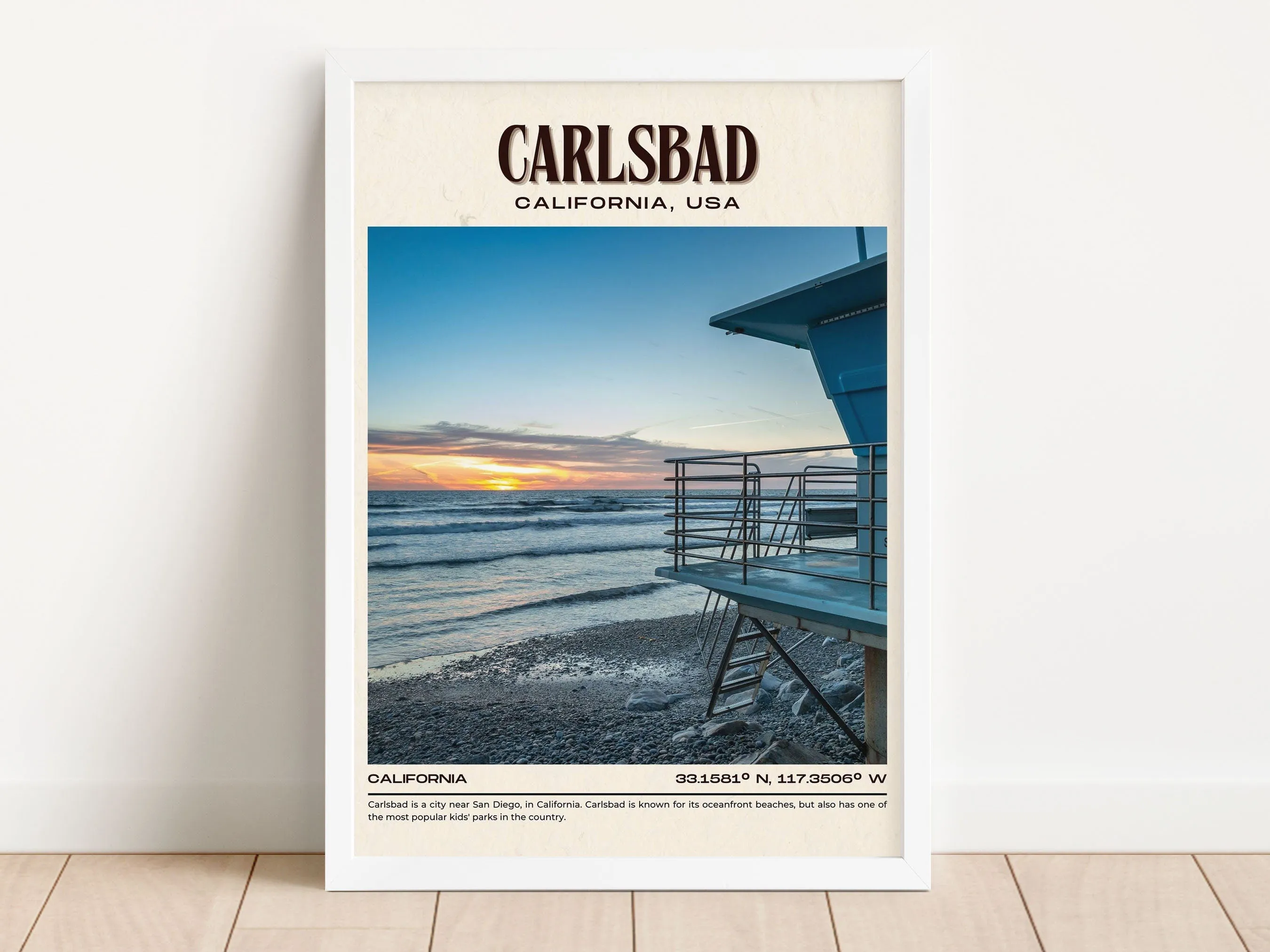 Carlsbad Vintage Wall Art, California, USA