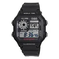 Casio Men's AE1200WH-1A World Time Multifunction Watch