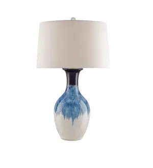 Ceramic Blue Ombre Lamp