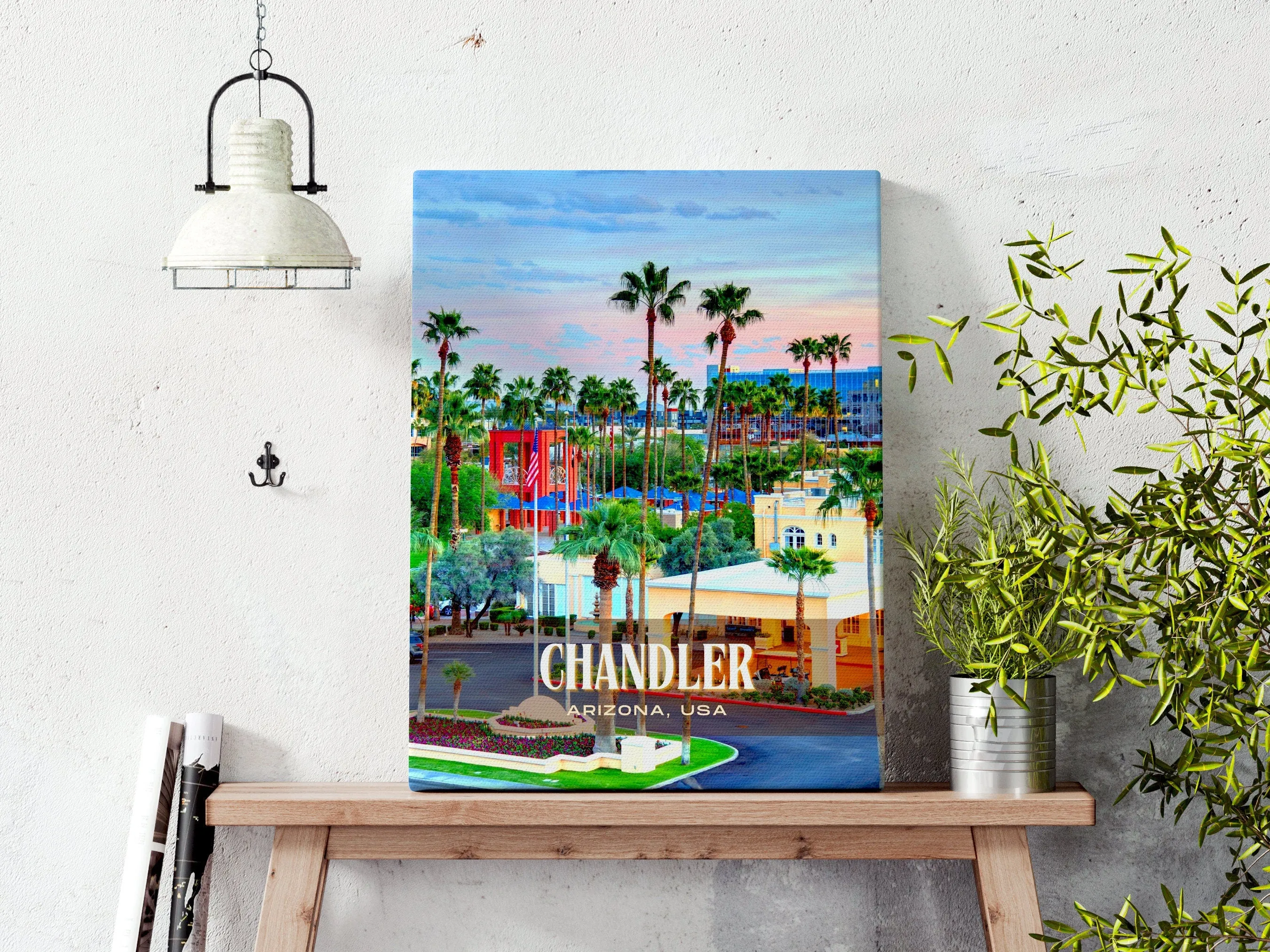 Chandler Retro Wall Art, Arizona, USA