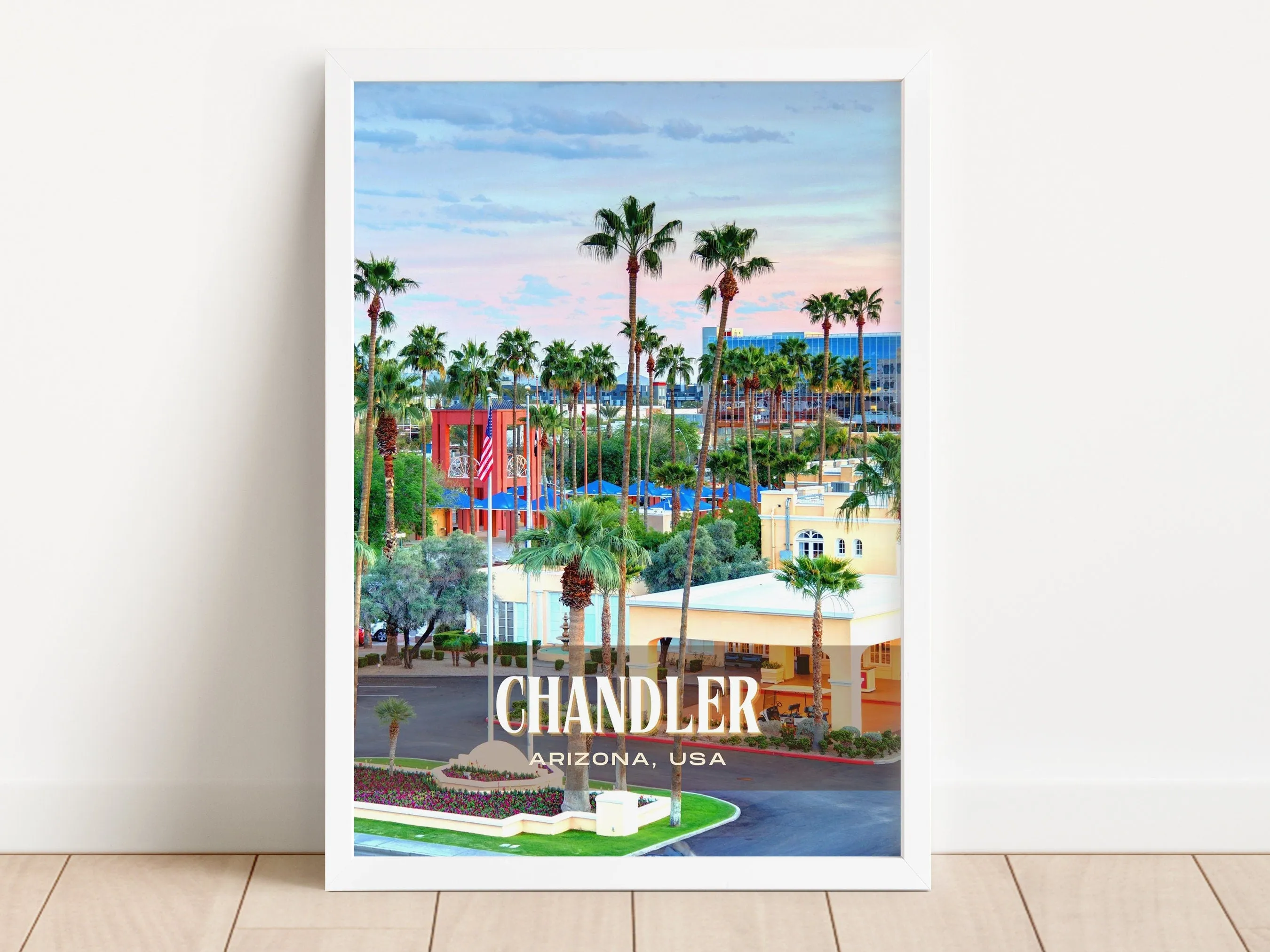 Chandler Retro Wall Art, Arizona, USA
