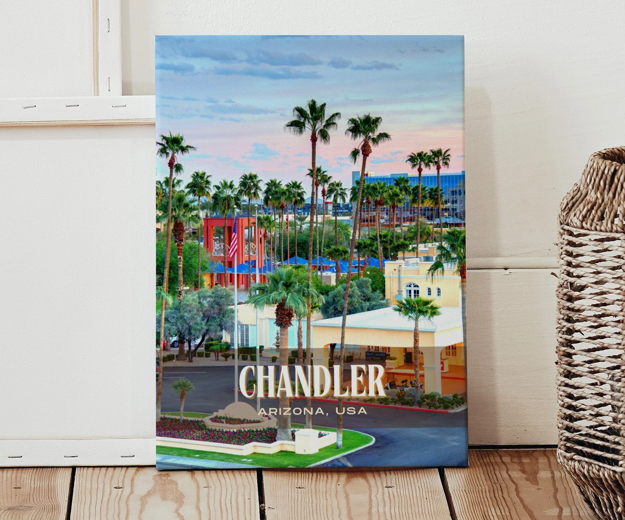 Chandler Retro Wall Art, Arizona, USA