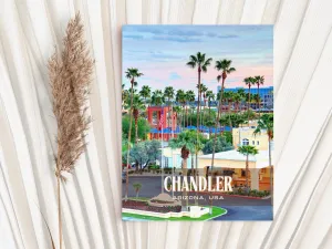 Chandler Retro Wall Art, Arizona, USA