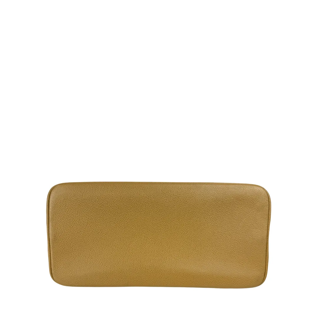 Chanel Beige Caviar Medallion Tote