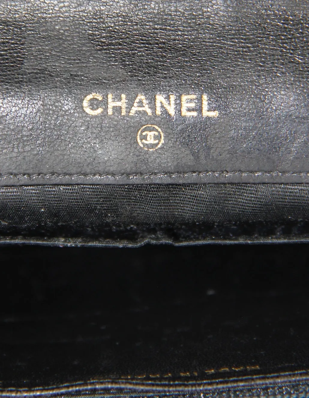Chanel Vintage Black Wallet/Clutch AS-IS