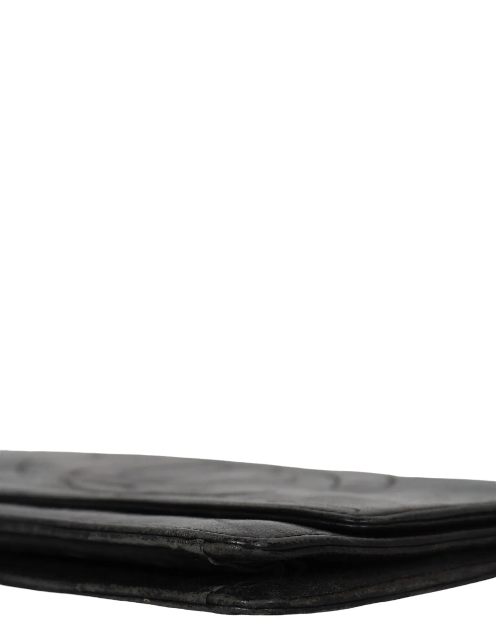 Chanel Vintage Black Wallet/Clutch AS-IS