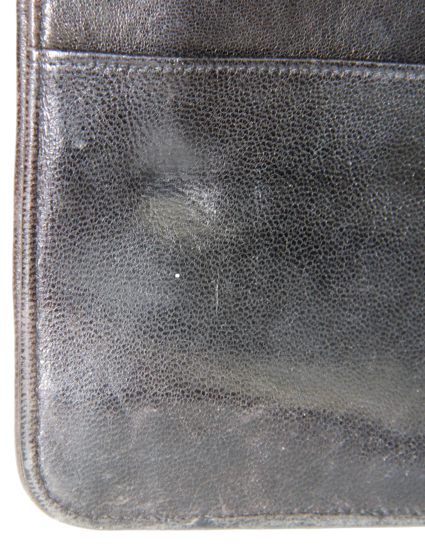 Chanel Vintage Black Wallet/Clutch AS-IS