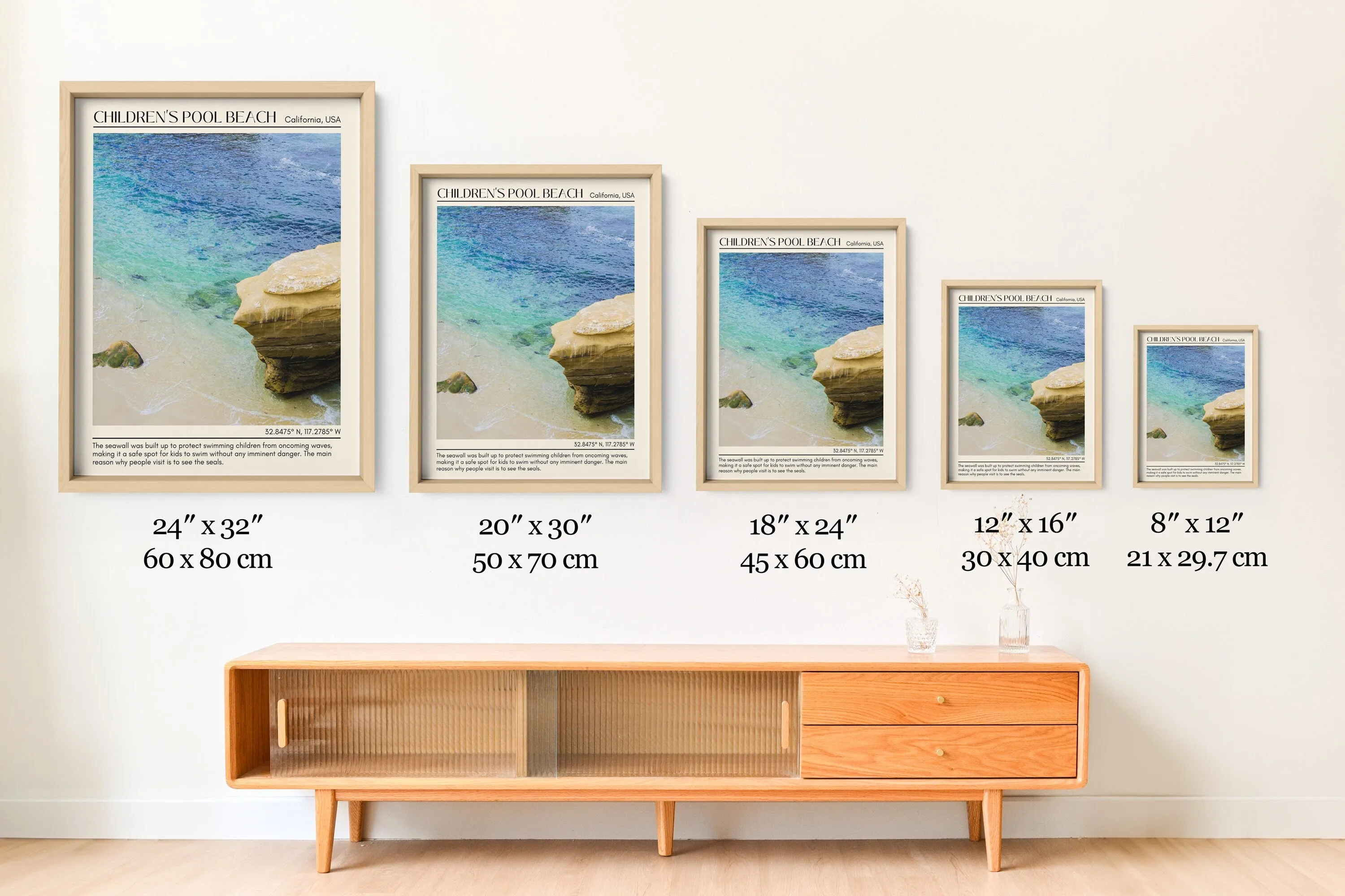 Children's Pool Beach Wall Art Canva, USA