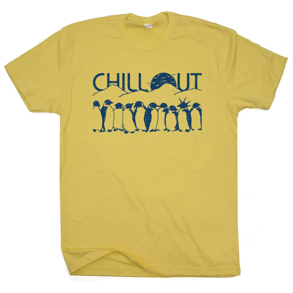 Chill Out Penguin T Shirt Funny Penguin T Shirt Cool Penguin T Shirt