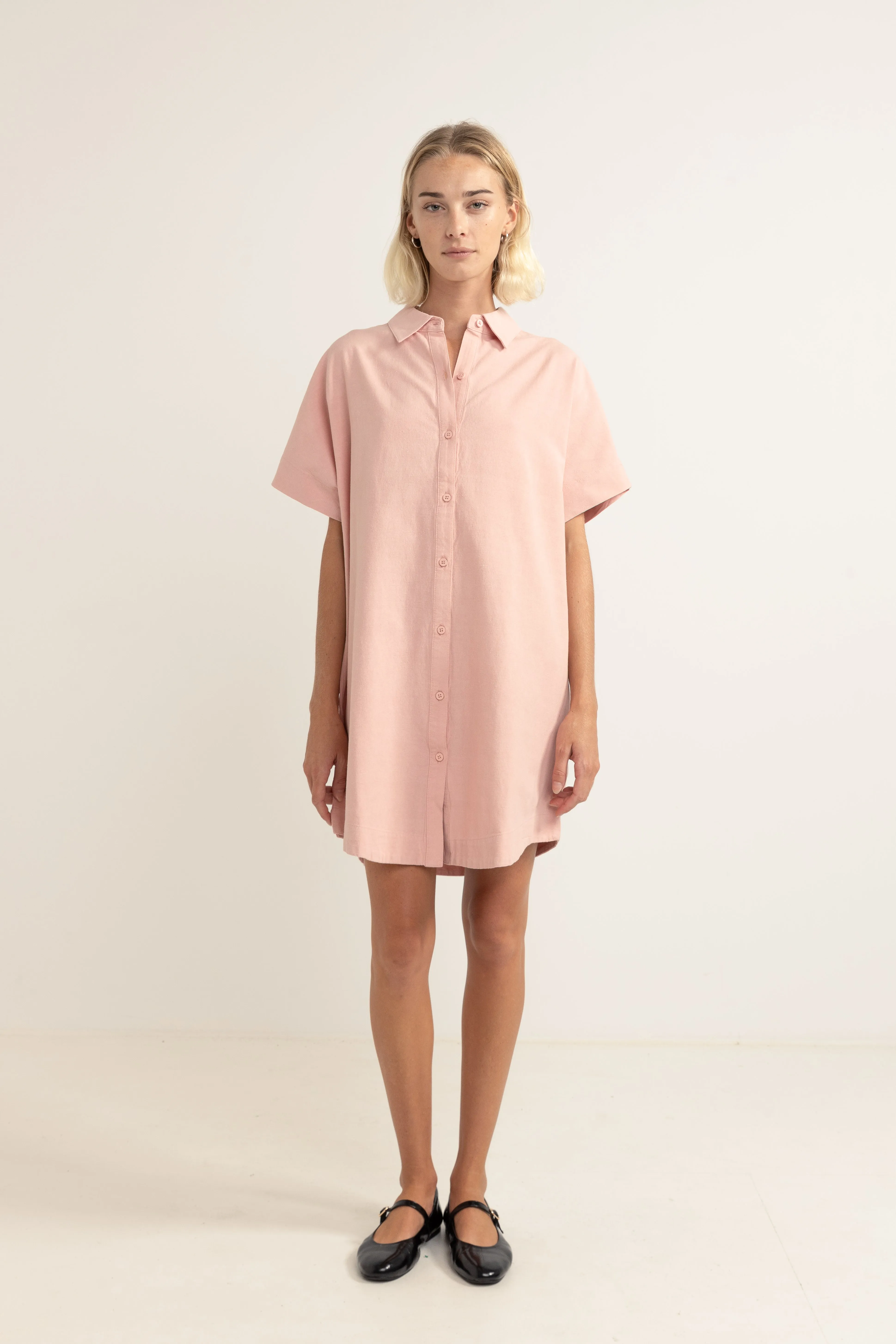 Classic Shirt Dress Rose