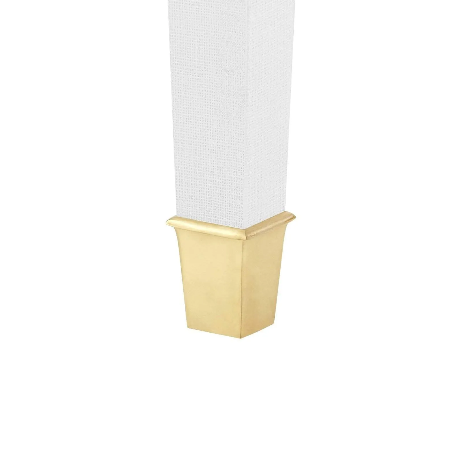 Claudette 1-Drawer Side Table / Cream, Brass