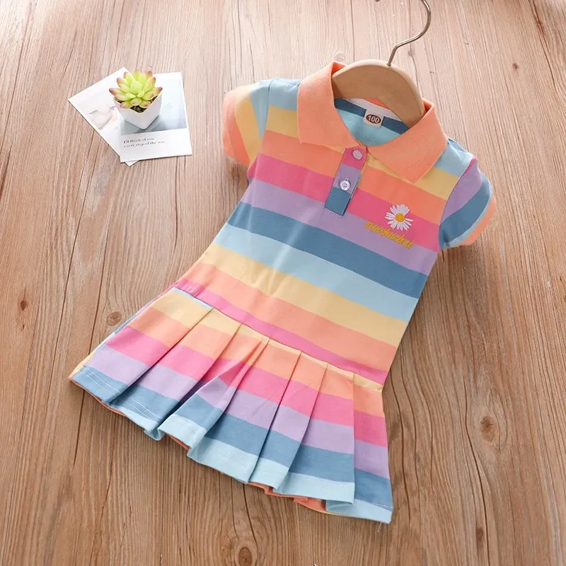 Colors and Stripes Polo Dress