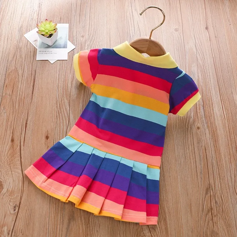 Colors and Stripes Polo Dress
