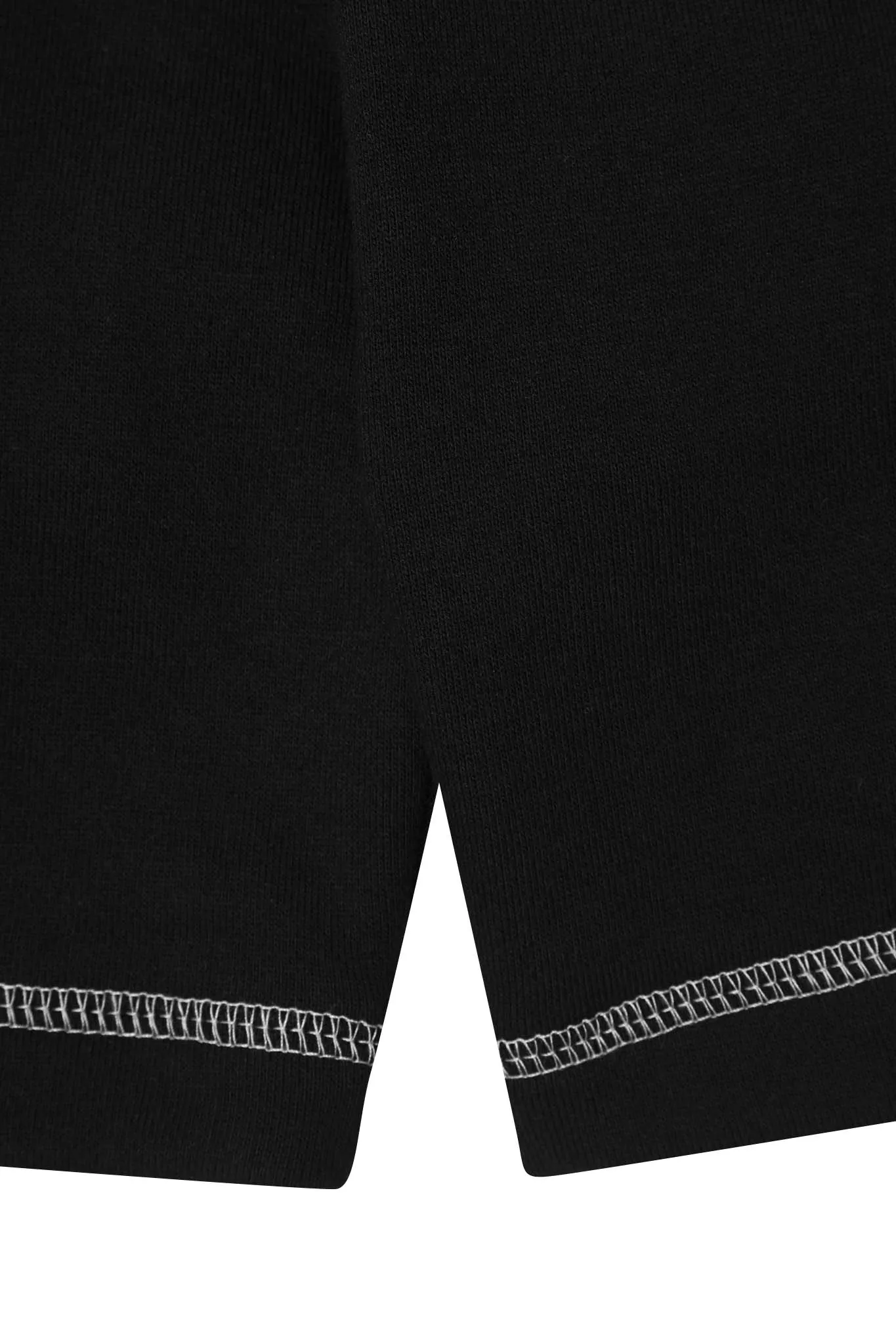 CONTRAST STITCH SWEATSHORT IN ANTHRACITE