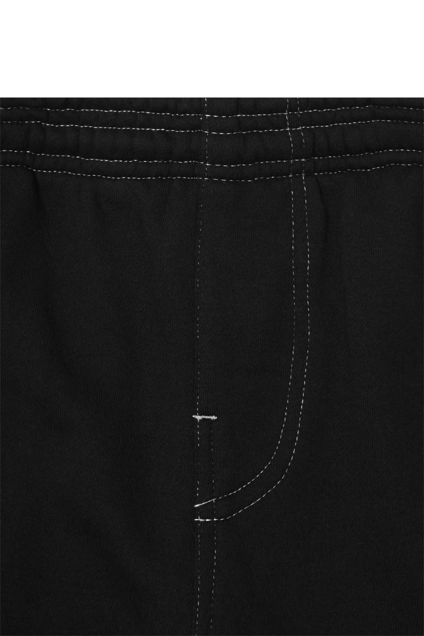 CONTRAST STITCH SWEATSHORT IN ANTHRACITE