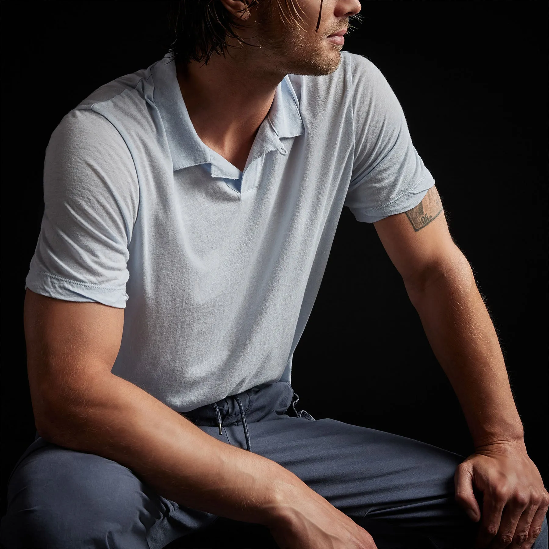 Cotton Linen Polo - Memory