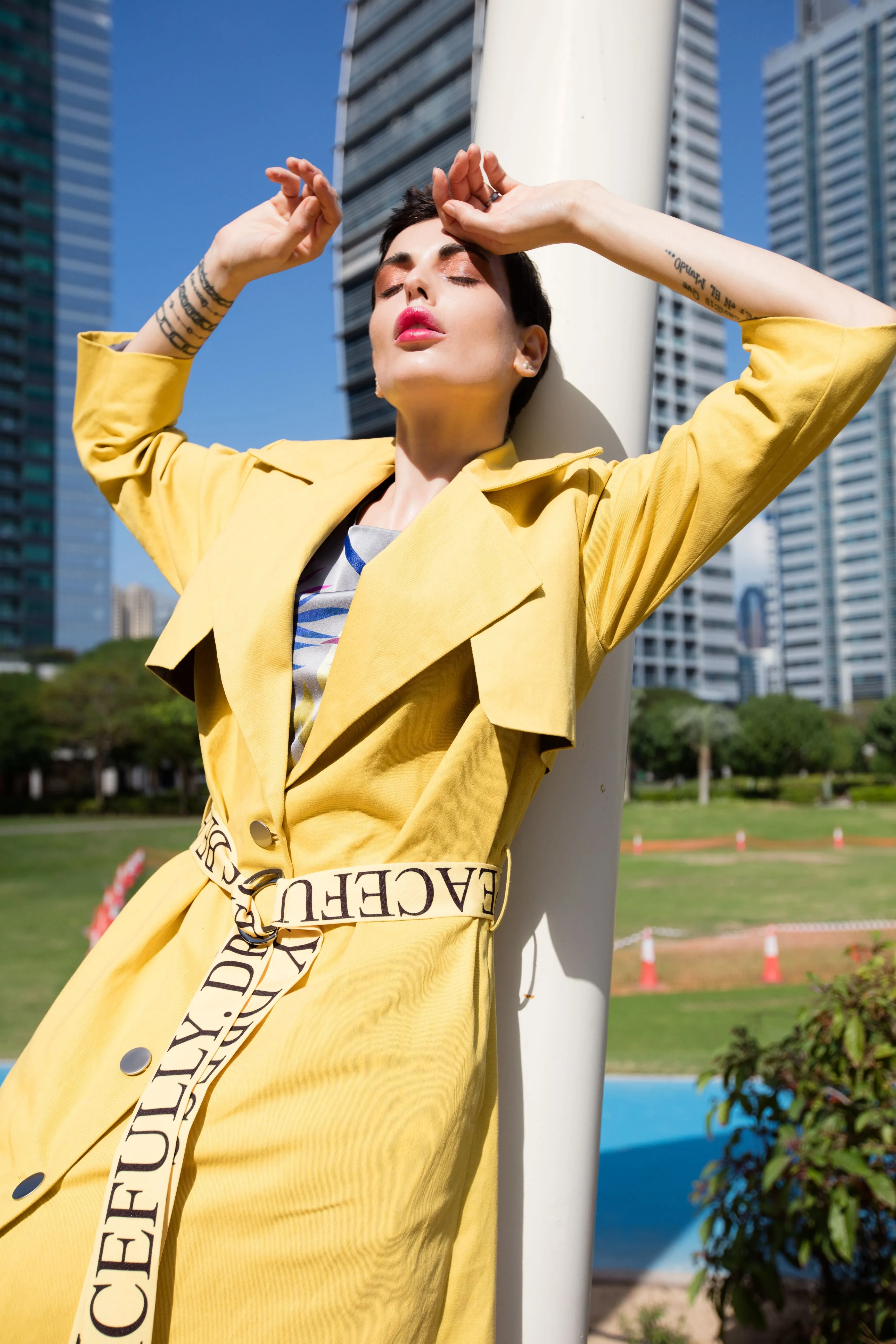Cotton Statement Trench