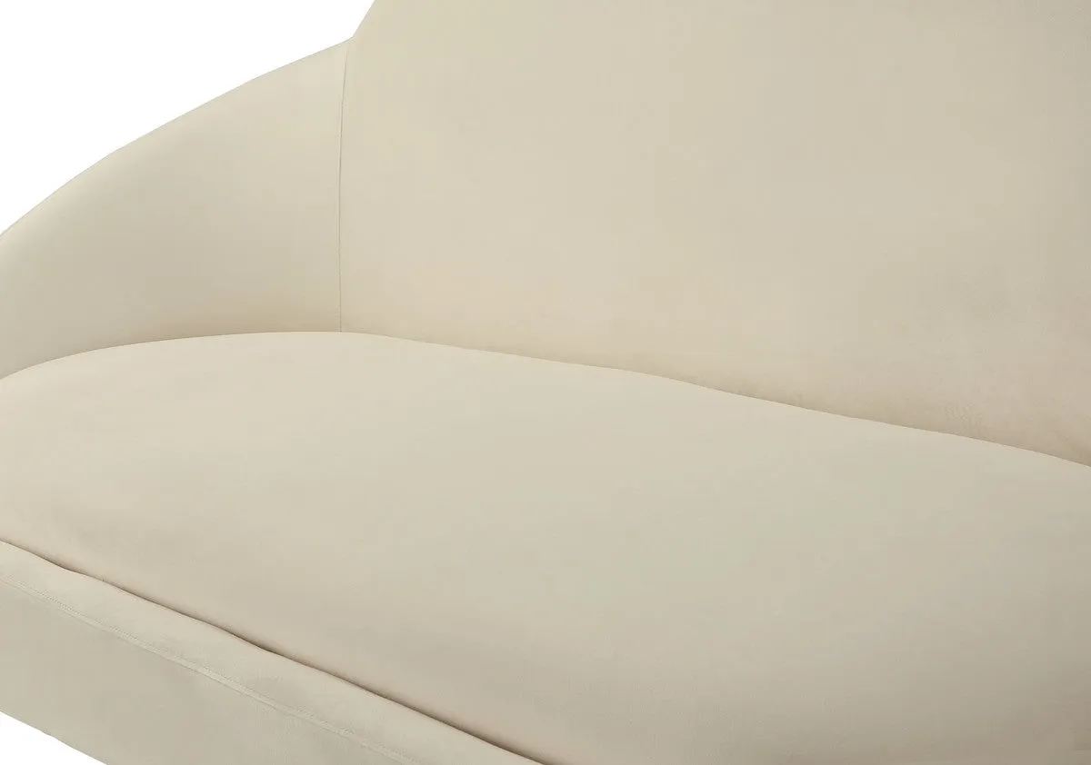 Cream Velvet Settee