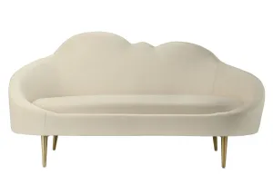 Cream Velvet Settee