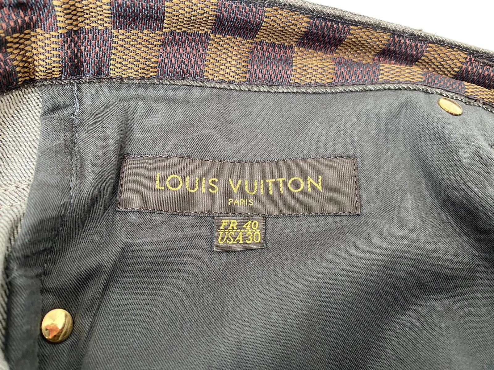 Damier Patch Jeans