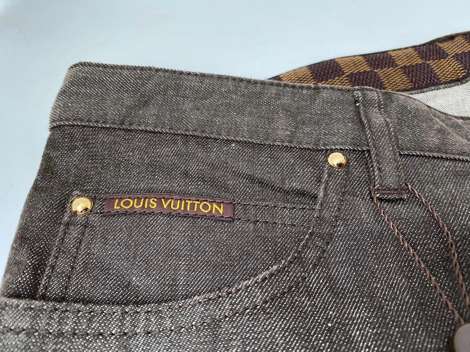 Damier Patch Jeans