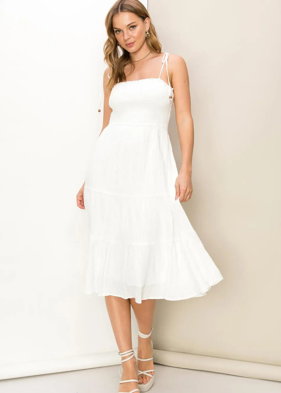 Darling Smocked Midi Dress