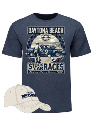Daytona International Speedway Beach Racing Hat/Tee Combo