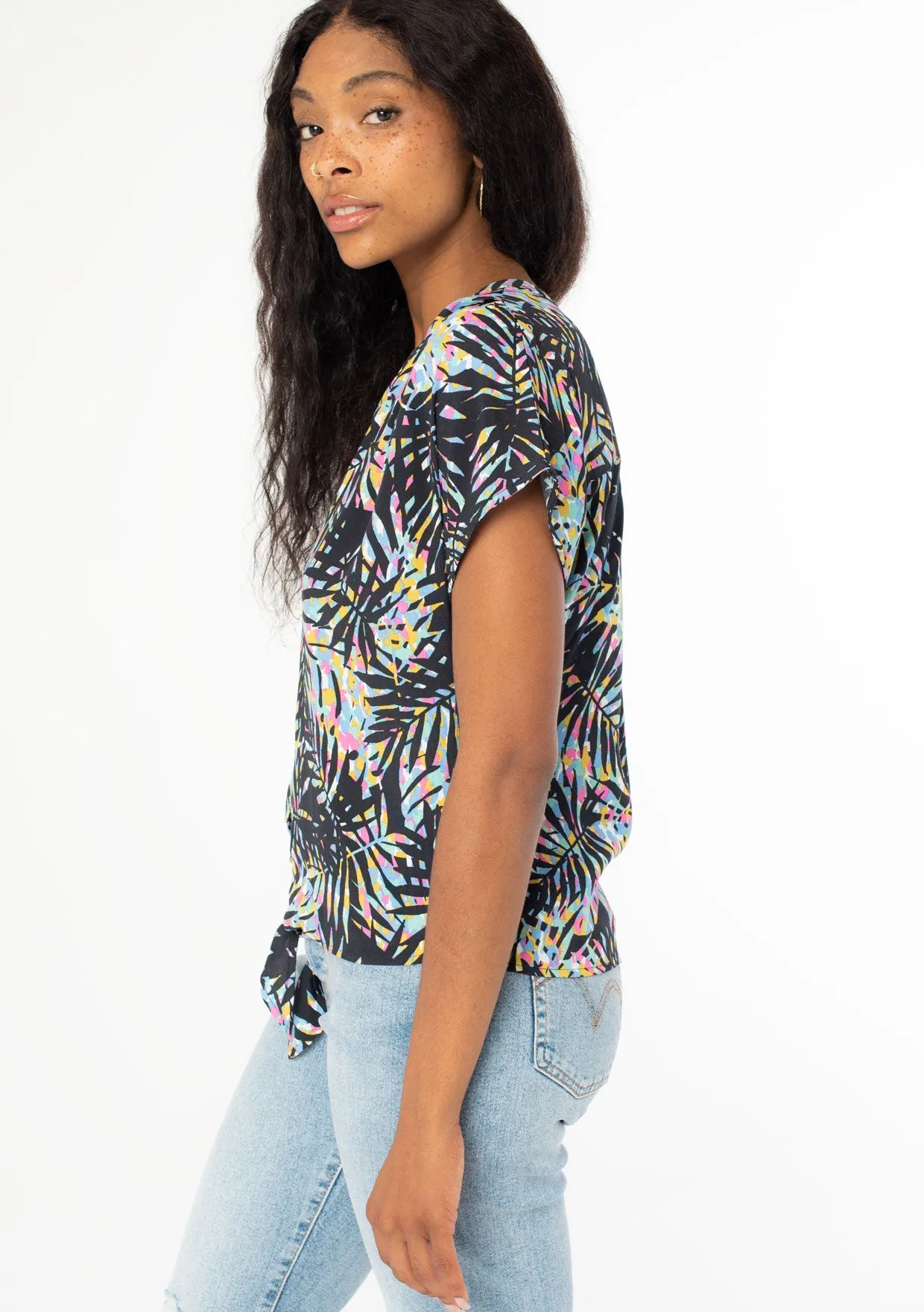 Daytrip Tie Front Top