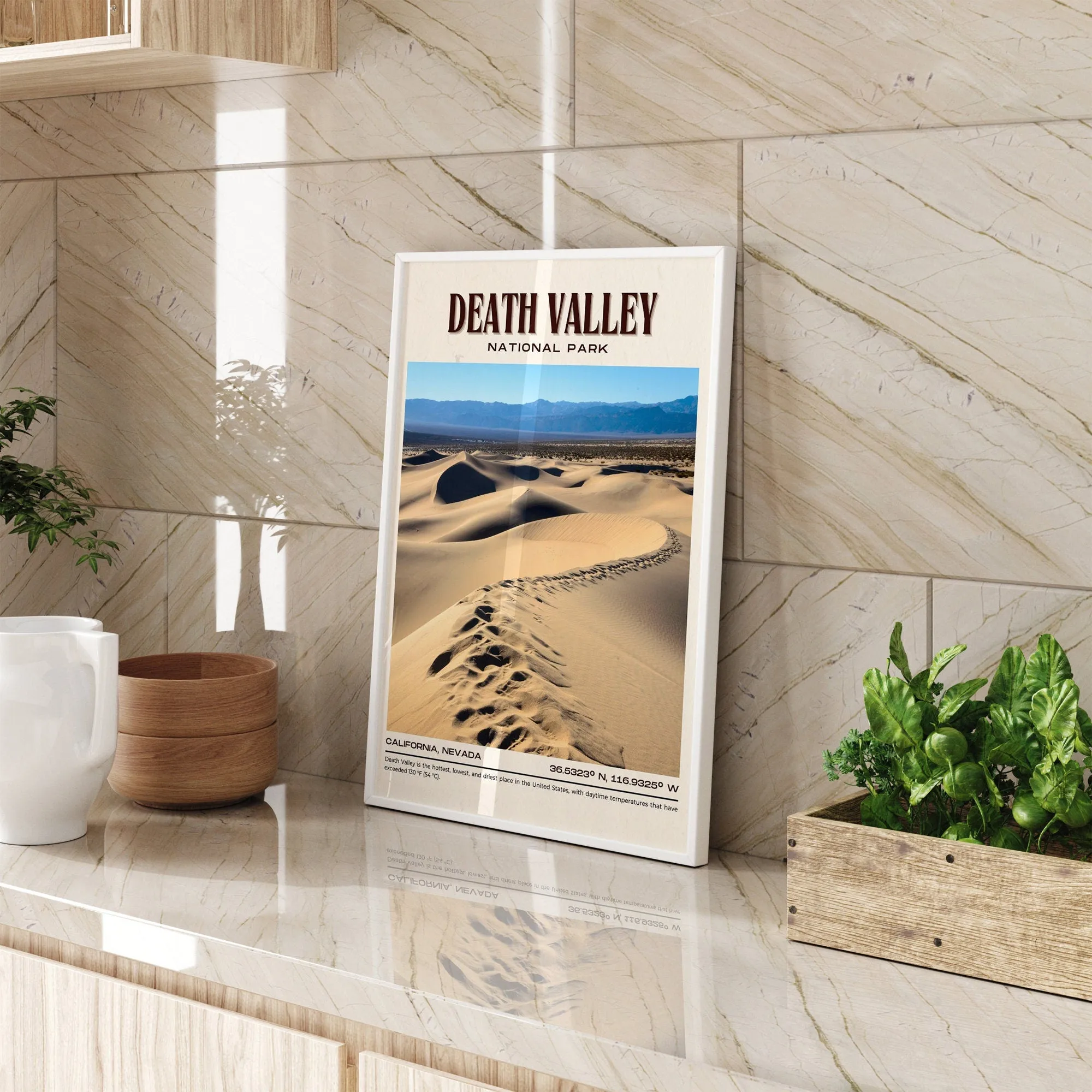 Death Valley National Park Vintage Wall Art, California, USA