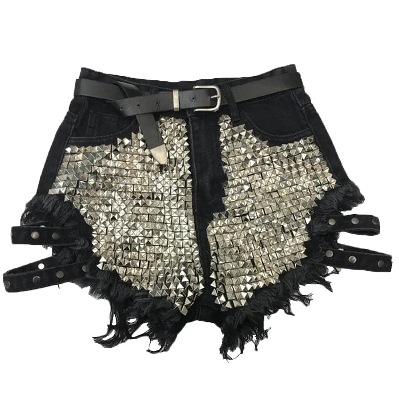 denim shorts women high waist loose jeans