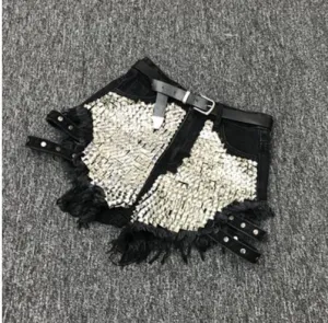 denim shorts women high waist loose jeans