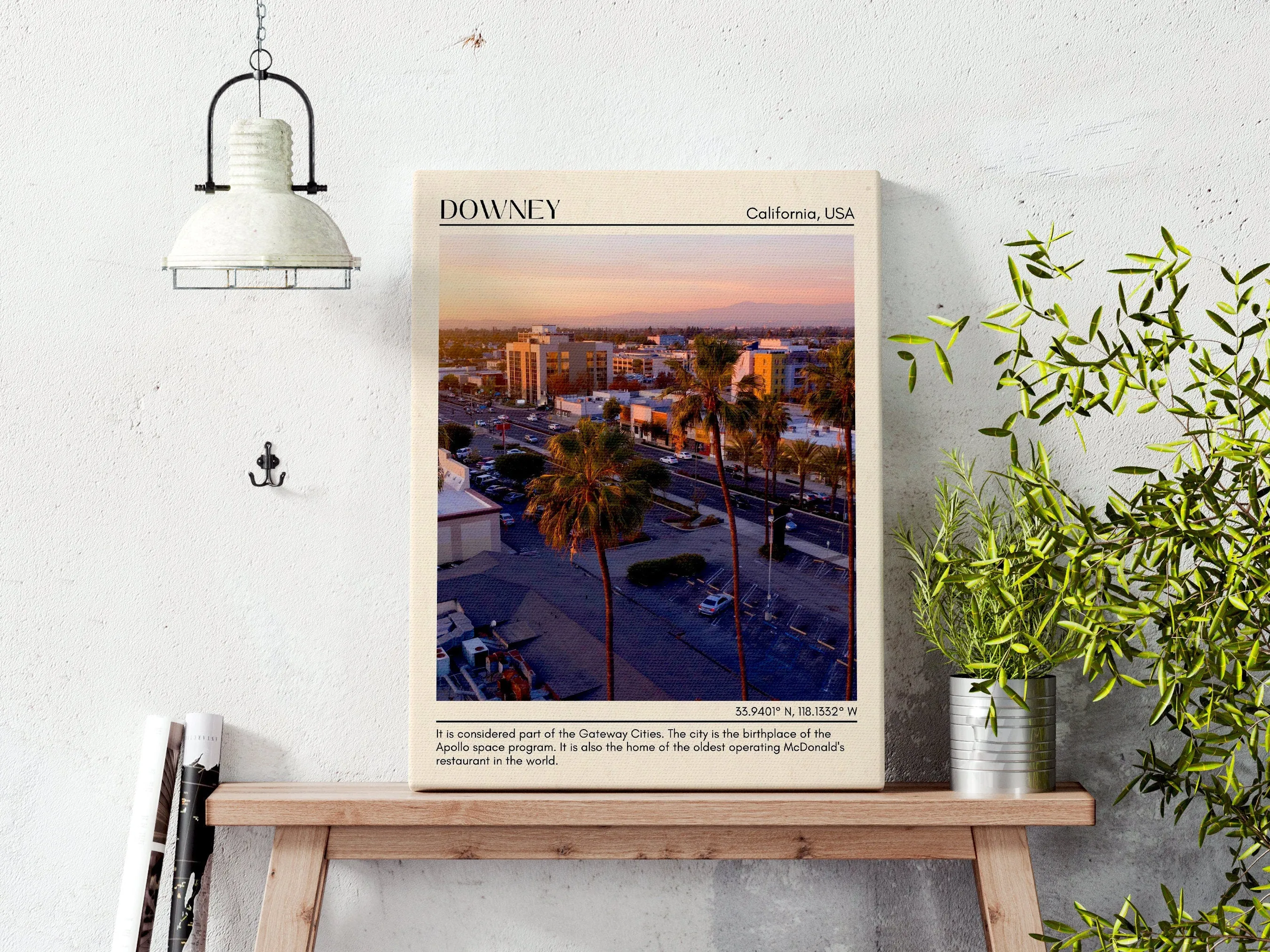 Downey Minimal Wall Art, California, USA