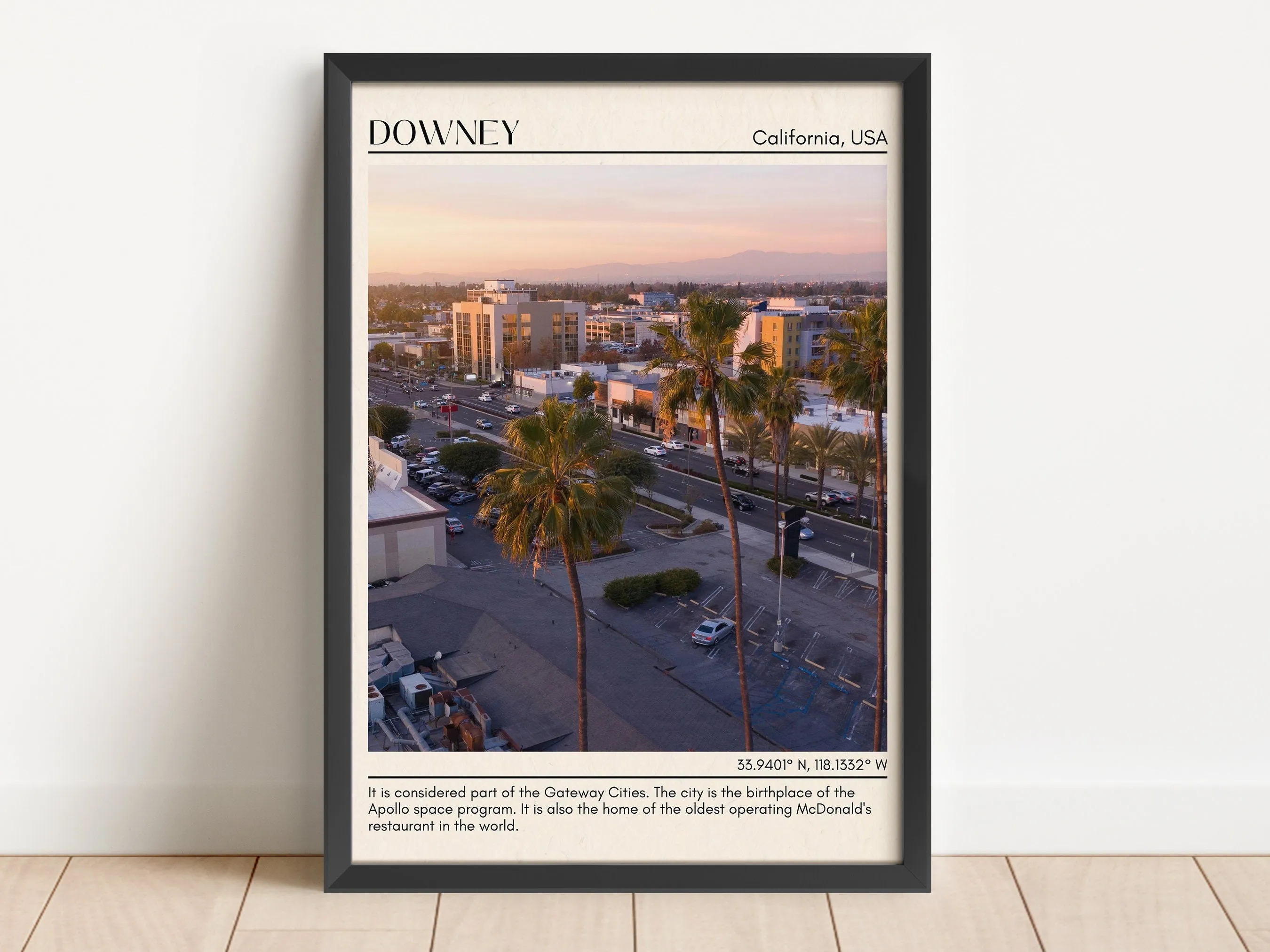 Downey Minimal Wall Art, California, USA