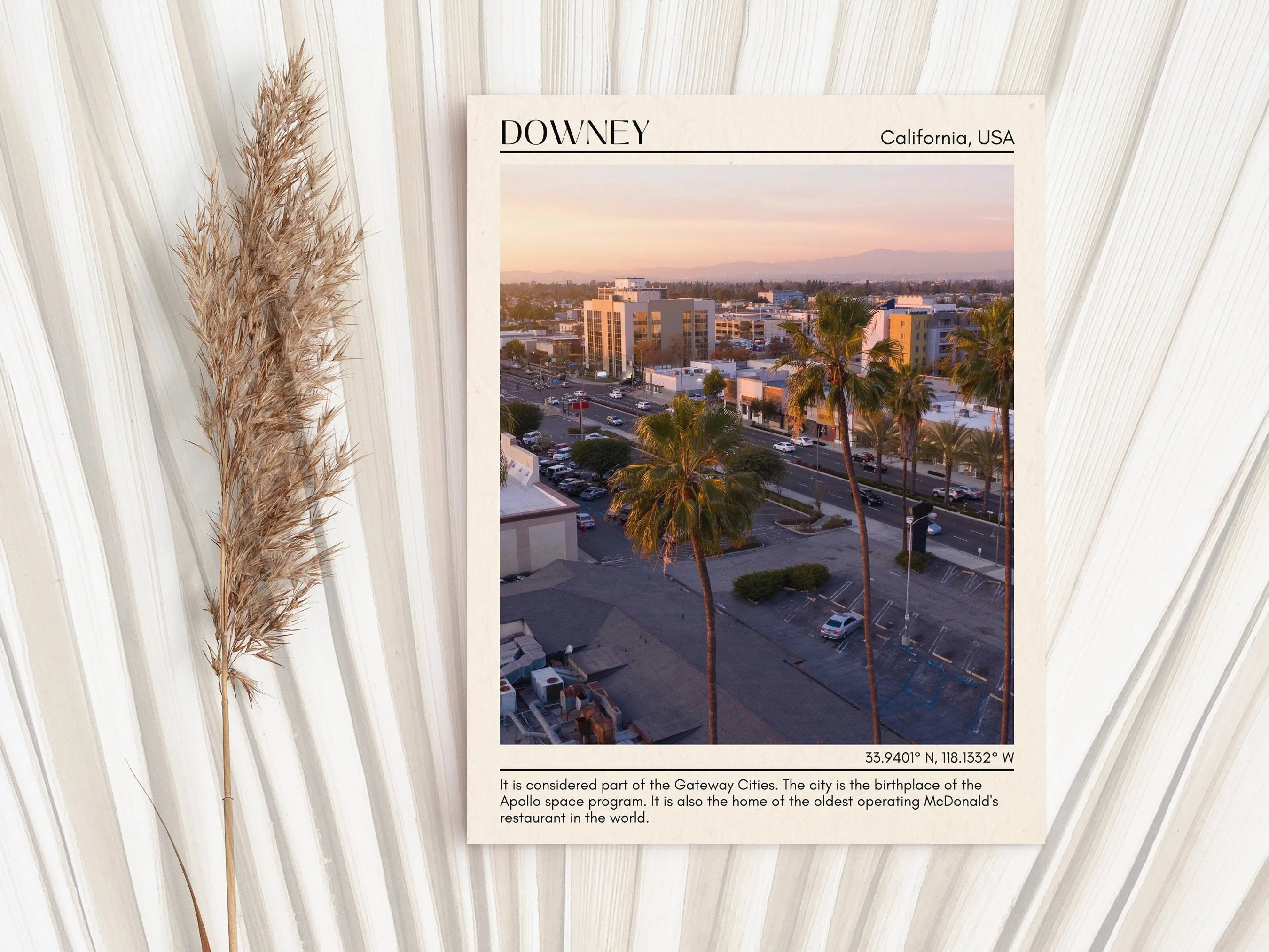 Downey Minimal Wall Art, California, USA